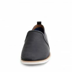 SteveMadden PURE BLACK MEN'S SHOES