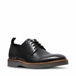 SteveMadden VOYAGEE BLACK LEATHER MEN'S SHOES