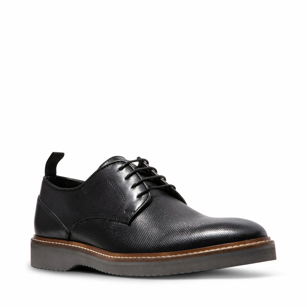 SteveMadden VOYAGEE BLACK LEATHER MEN'S SHOES