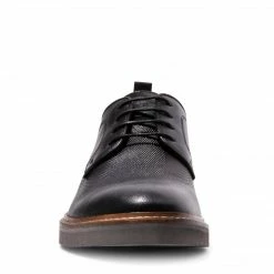SteveMadden VOYAGEE BLACK LEATHER MEN'S SHOES