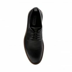 SteveMadden VOYAGEE BLACK LEATHER MEN'S SHOES