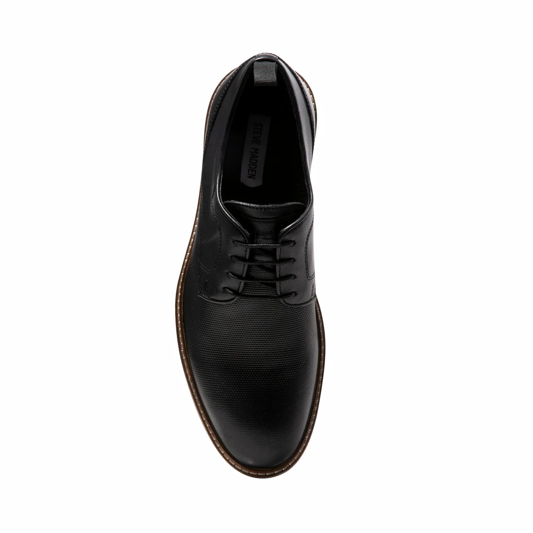 SteveMadden VOYAGEE BLACK LEATHER MEN'S SHOES
