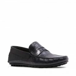 SteveMadden Men's Shoes YORKK BLACK EXOTIC