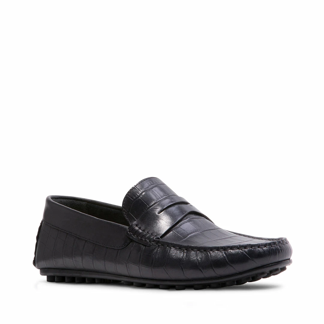 SteveMadden Men's Shoes YORKK BLACK EXOTIC