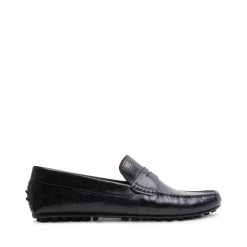 SteveMadden Men's Shoes YORKK BLACK EXOTIC