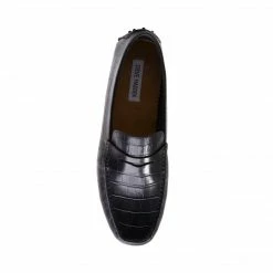 SteveMadden Men's Shoes YORKK BLACK EXOTIC