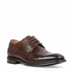 SteveMadden MEN'S SHOES DAVION BROWN LEATHER