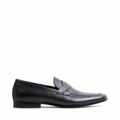 SteveMadden DOLLAS BLACK LEATHER MEN'S SHOES