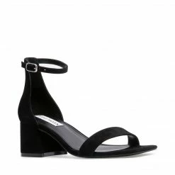 SteveMadden WOMEN'S SHOES IMINA BLACK SUEDE