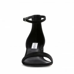 SteveMadden WOMEN'S SHOES IMINA BLACK SUEDE