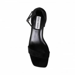 SteveMadden WOMEN'S SHOES IMINA BLACK SUEDE