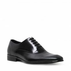 SteveMadden MEN'S SHOES JAMIEE BLACK LEATHER