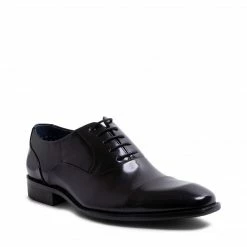 SteveMadden JOAQUIN BLACK LEATHER MEN'S SHOES