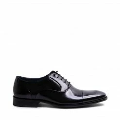 SteveMadden JOAQUIN BLACK LEATHER MEN'S SHOES