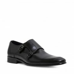 SteveMadden MEN'S SHOES JORDINN BLACK LEATHER