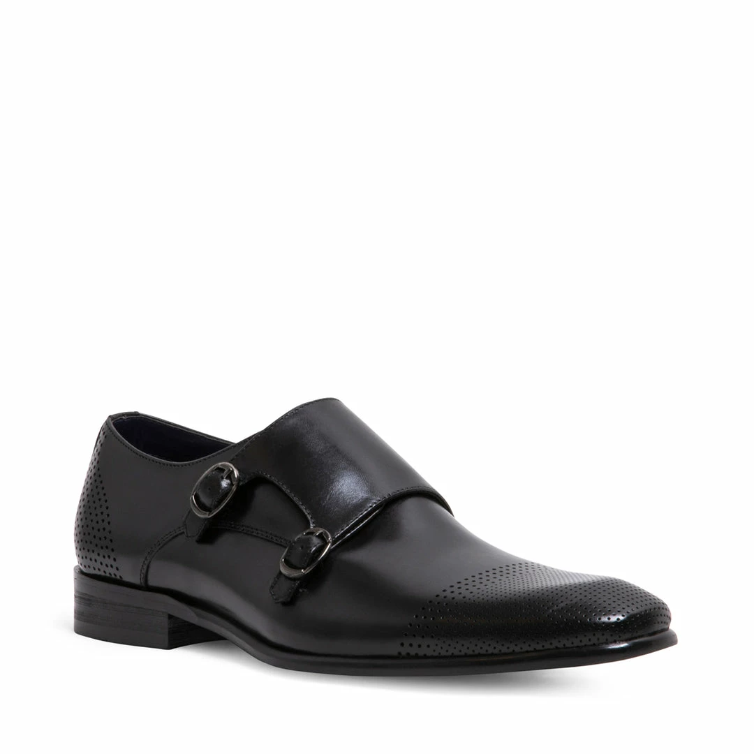 SteveMadden MEN'S SHOES JORDINN BLACK LEATHER