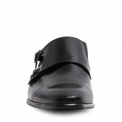 SteveMadden MEN'S SHOES JORDINN BLACK LEATHER