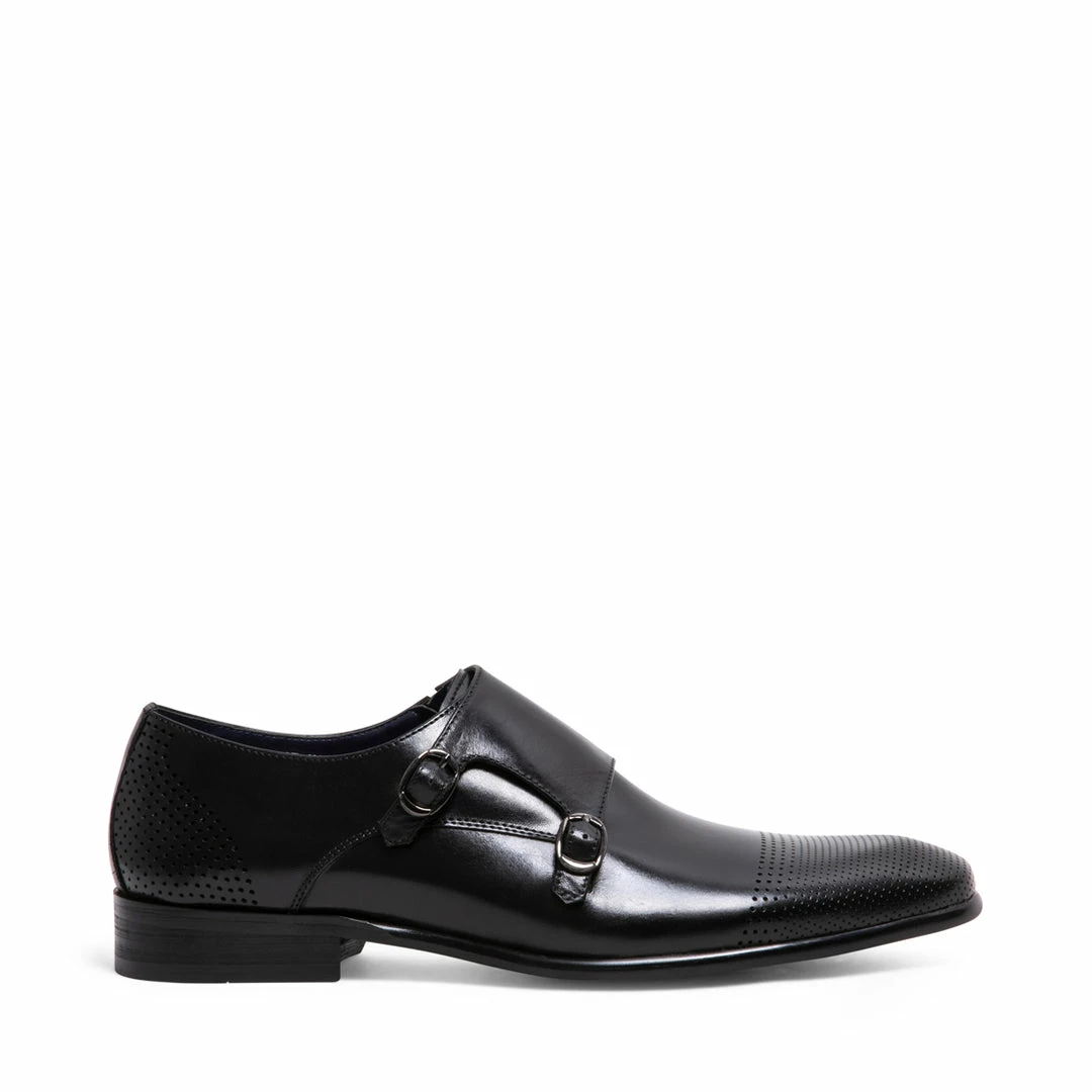 SteveMadden MEN'S SHOES JORDINN BLACK LEATHER