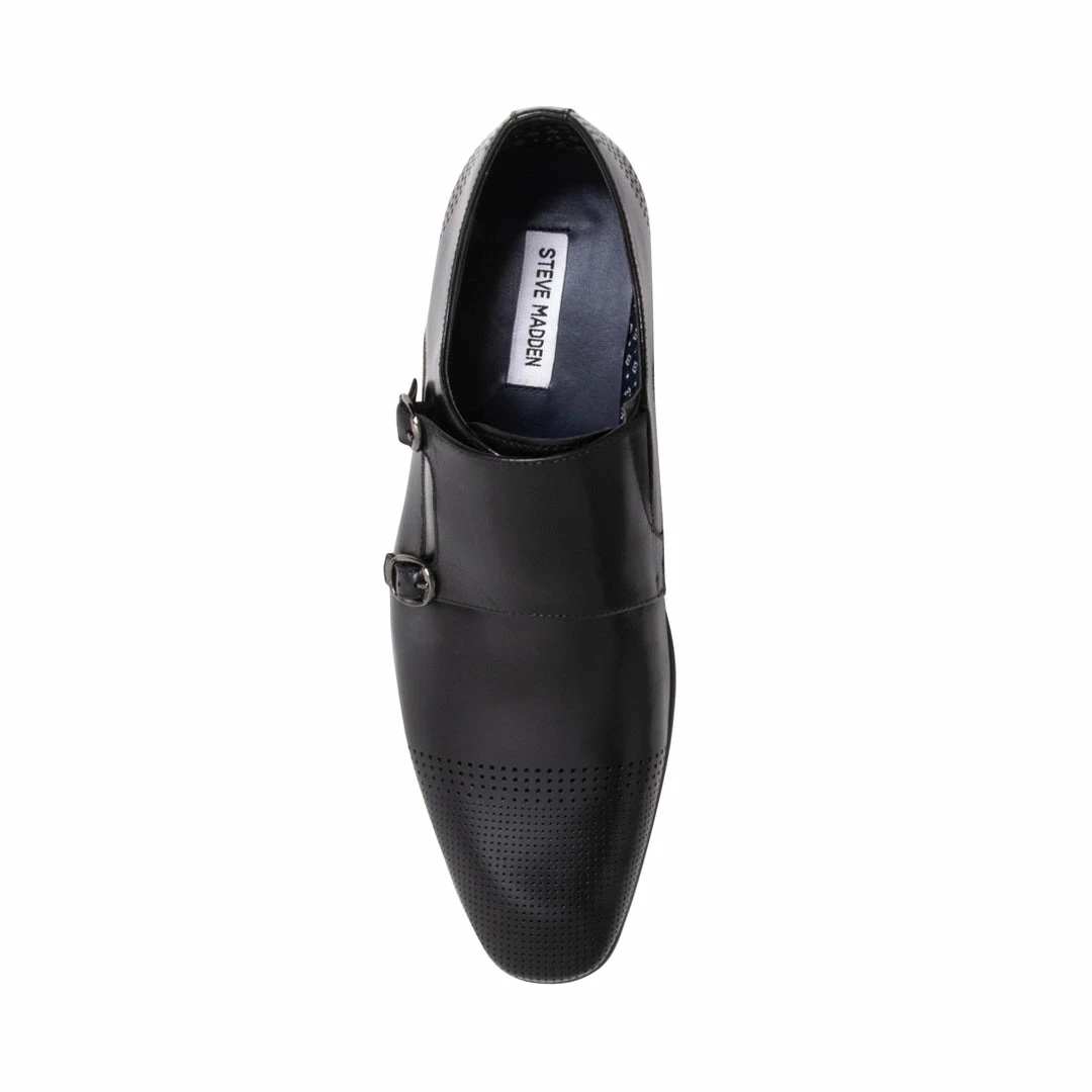 SteveMadden MEN'S SHOES JORDINN BLACK LEATHER