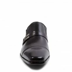 SteveMadden JORDYY BLACK LEATHER MEN'S SHOES