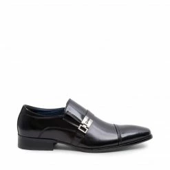 SteveMadden JORDYY BLACK LEATHER MEN'S SHOES