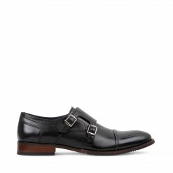 SteveMadden MEN'S SHOES MOORE BLACK LEATHER