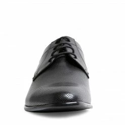 SteveMadden MEN'S SHOES POMONA BLACK LEATHER