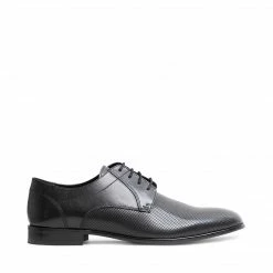 SteveMadden MEN'S SHOES POMONA BLACK LEATHER