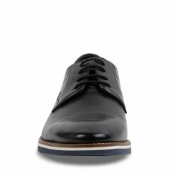 SteveMadden RODRICK BLACK LEATHER MEN'S SHOES