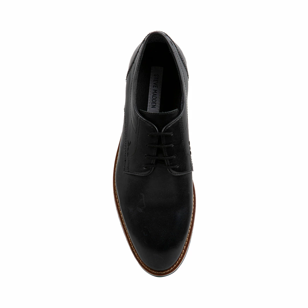 SteveMadden RODRICK BLACK LEATHER MEN'S SHOES