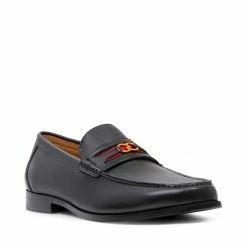 SteveMadden UDAY BLACK LEATHER MEN'S SHOES