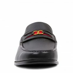 SteveMadden UDAY BLACK LEATHER MEN'S SHOES