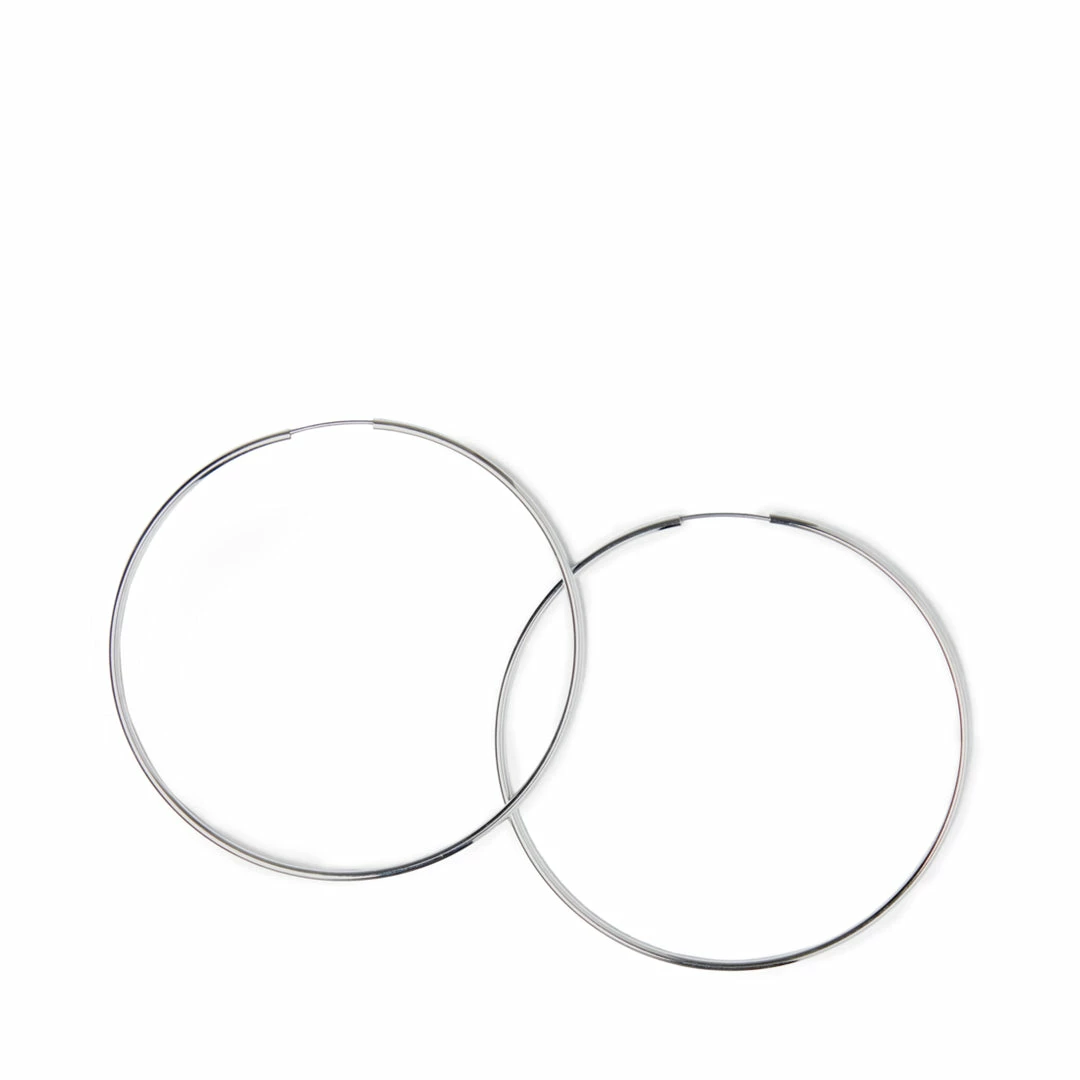 SteveMadden All New HOOPLG SILVER