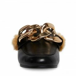 SteveMadden WOMEN'S SHOES KLAIRE BLACK LEATHER