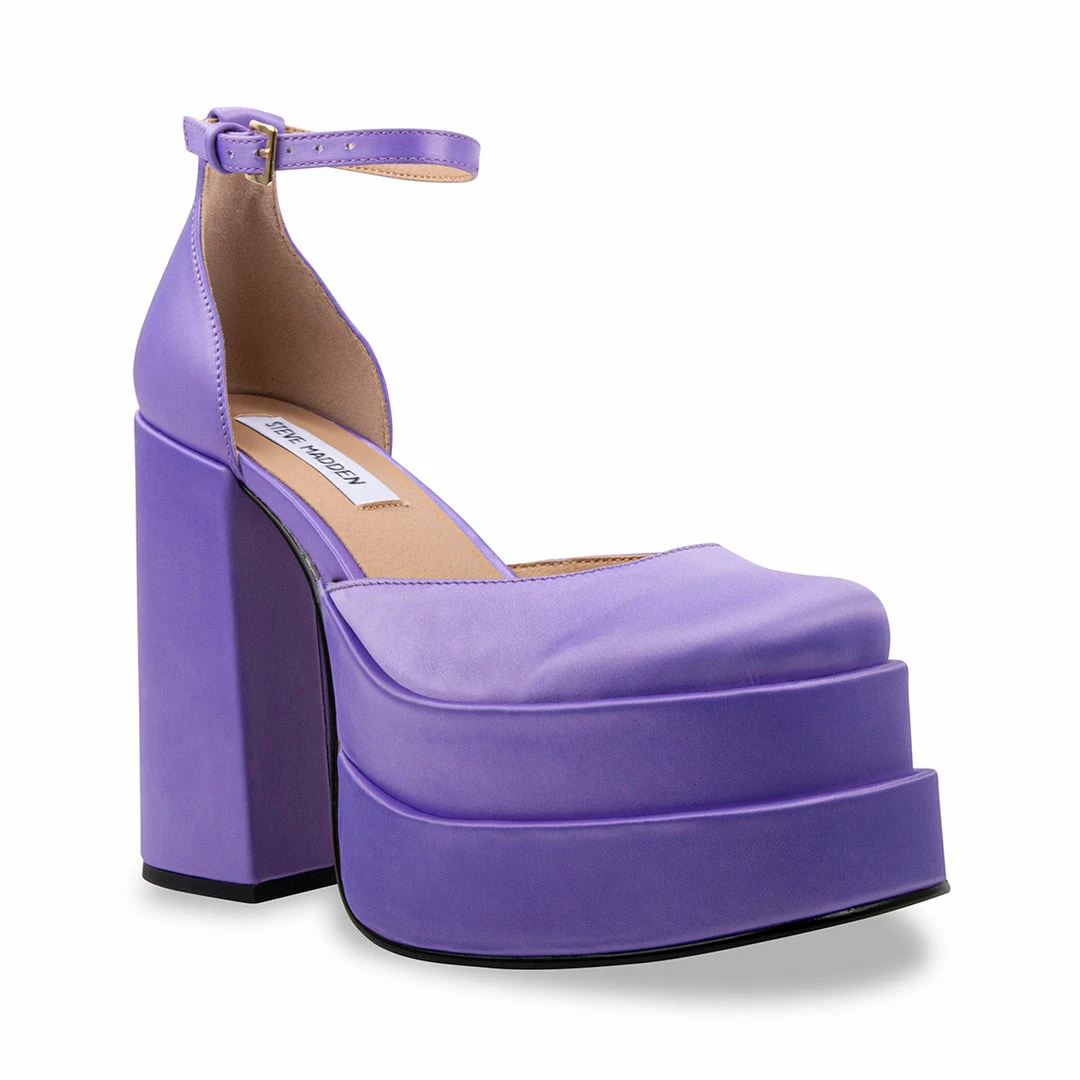 SteveMadden CHARLIZE PURPLE SATIN