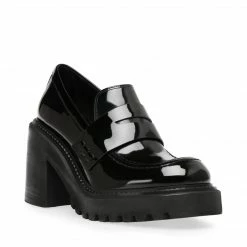 SteveMadden OBSIDIAN BLACK PATENT All New