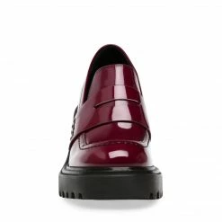 SteveMadden OBSIDIAN BURGUNDY PATENT All New