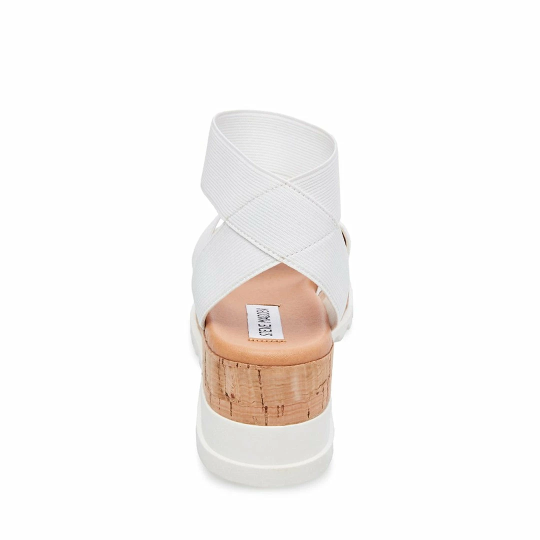 SteveMadden Super Platforms BANDI WHITE