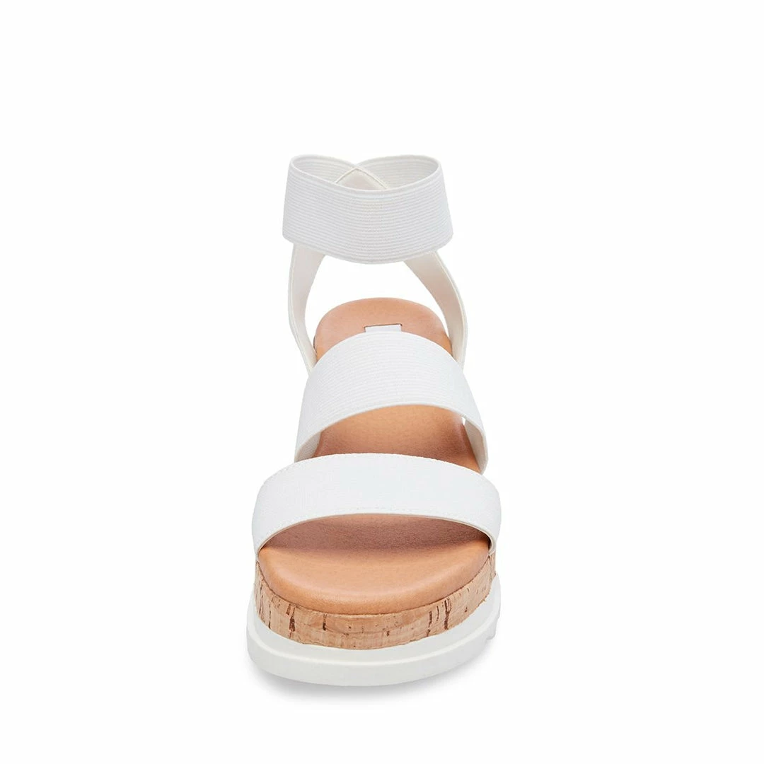 SteveMadden Super Platforms BANDI WHITE