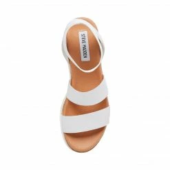 SteveMadden Super Platforms BANDI WHITE