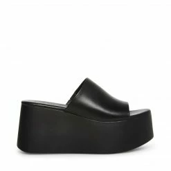 SteveMadden All New CHRISTA BLACK LEATHER