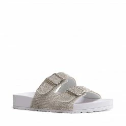 SteveMadden Rhinestones TEDDYR WHITE