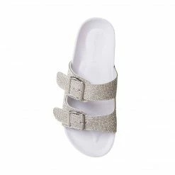 SteveMadden Rhinestones TEDDYR WHITE