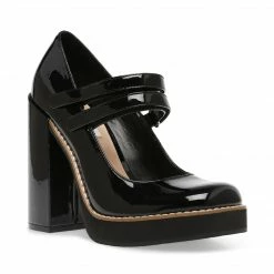 SteveMadden TWICE BLACK PATENT