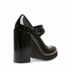 SteveMadden TWICE BLACK PATENT