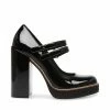 SteveMadden TWICE BLACK PATENT