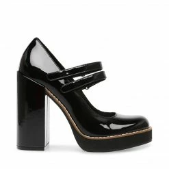 SteveMadden TWICE BLACK PATENT