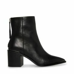 SteveMadden AMBER BLACK LEATHER All New