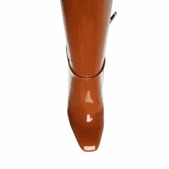 SteveMadden AMBROSE TAN PATENT WOMEN'S SHOES