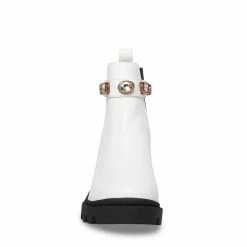 SteveMadden Rhinestones AMULET WHITE